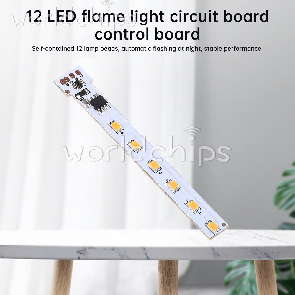 ya 14 12 LED 1.2V Solar Flame Light Control Board Solar Candle Lamp Circuit Board New