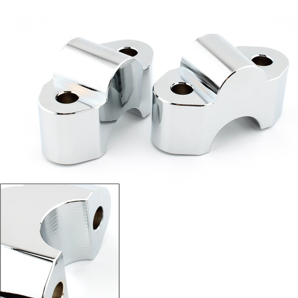 ya 5 8.7 Handlebar Heightening Riser Bar Clamp Mount Chrome for BMW R18 Classic 2020-2022