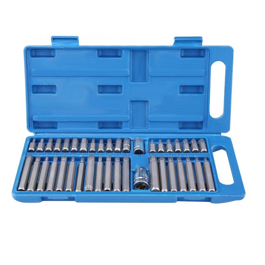 ya 25 40Pcs Hex Star Torx Socket Bit Set Tool Kit 1/2 3/8 Nut Driver Sockets New
