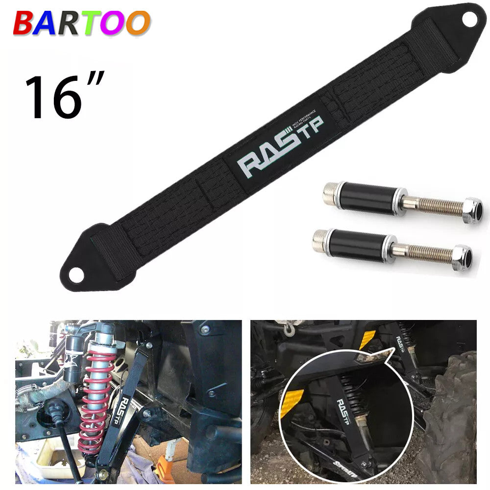 ya 3 6.25 16 Black Hot Racing Limit Straps Shock Suspension Travel 4 Layers Webbing