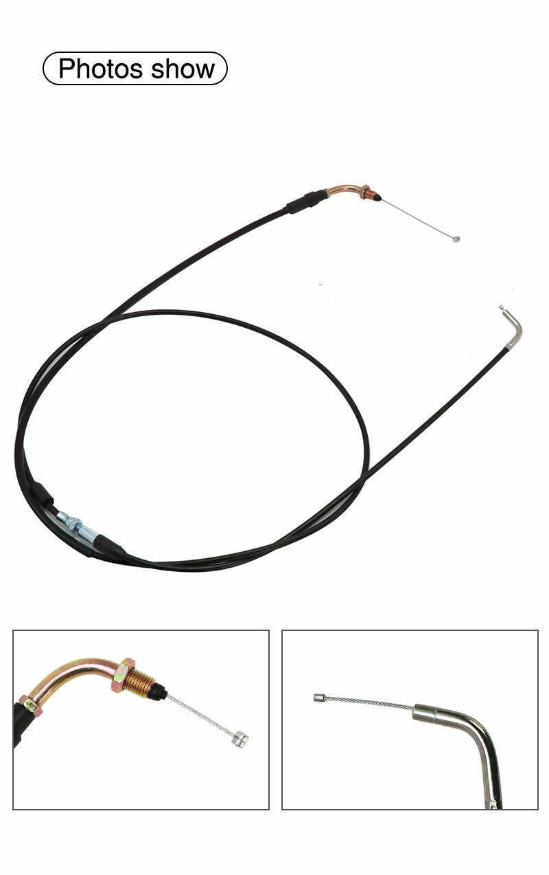 ya 5 8.7 188mm Motorcycle Throttle Cable Scooter Accelerator Double Elbow GY6 Engine