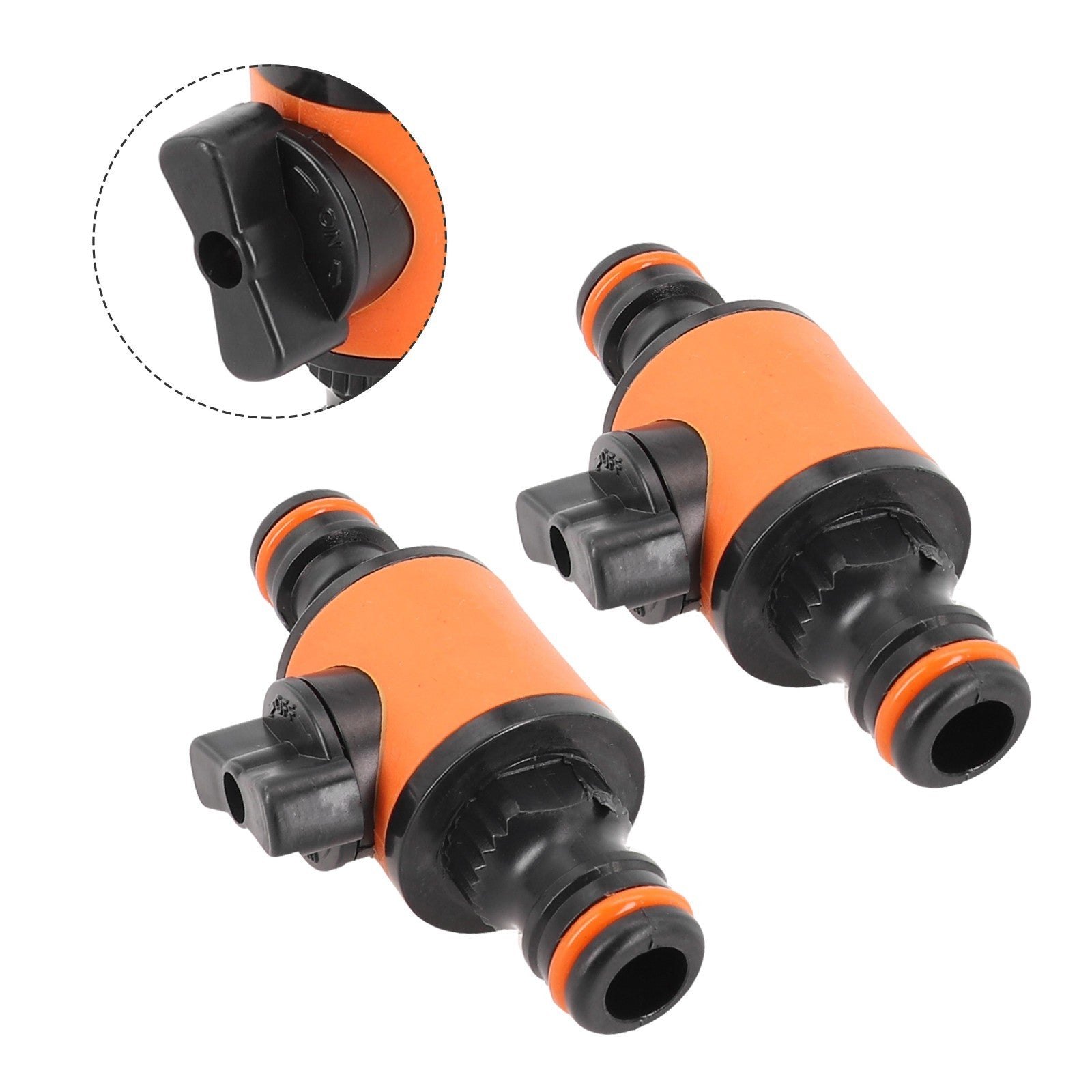 ya 14 2Pcs Hose Connector Connector Fitting Garden Hose Orange Quick Coupler