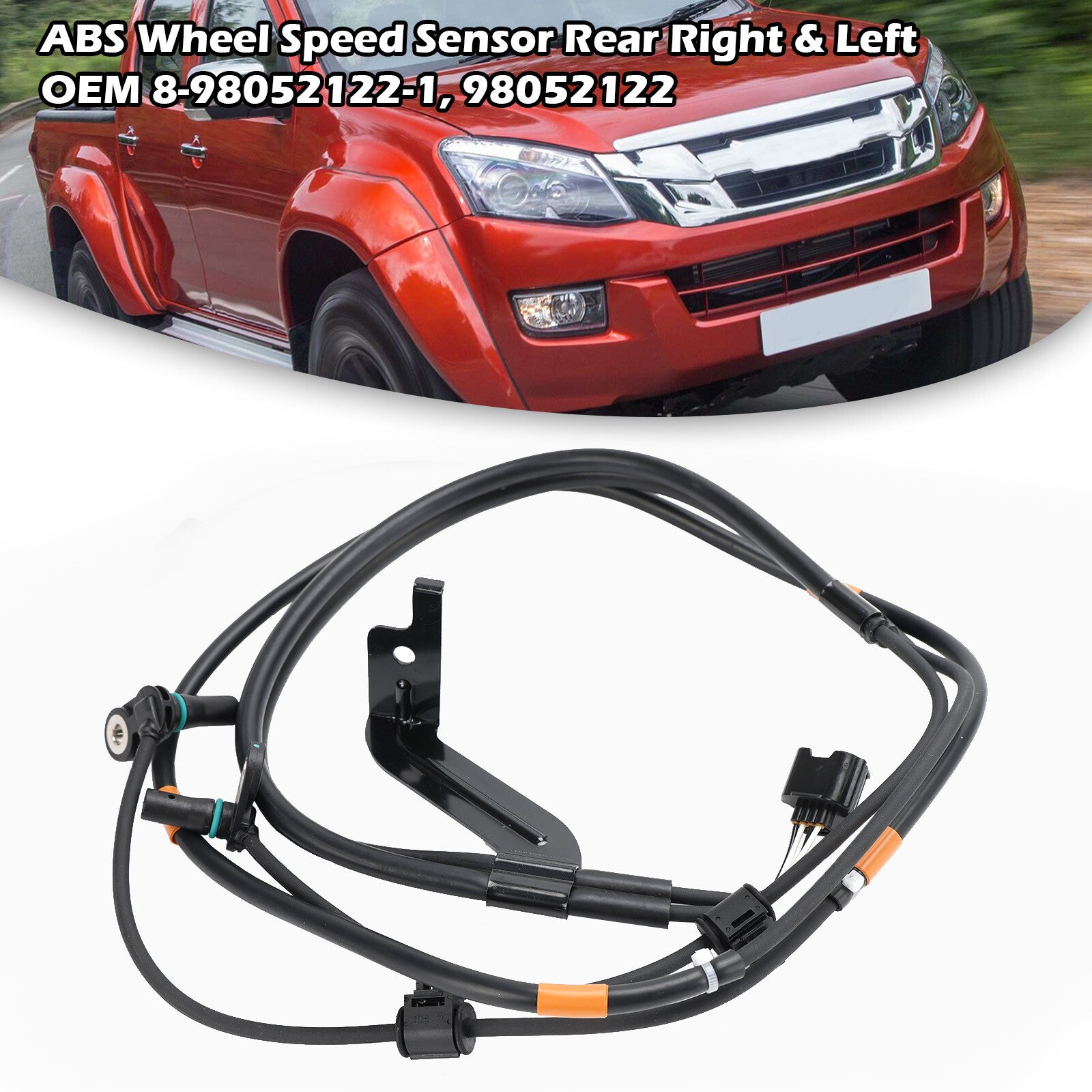 ya 1 8.5.1 ABS Wheel Speed Sensor Rear Right & Left for Isuzu D-MAX Mk2 2012-2020+