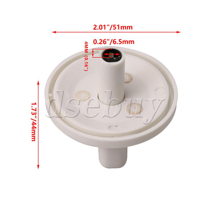 ya 26 4Pieces White Dryer Washer Timer Control Knobs Replacement for GE AP3207448