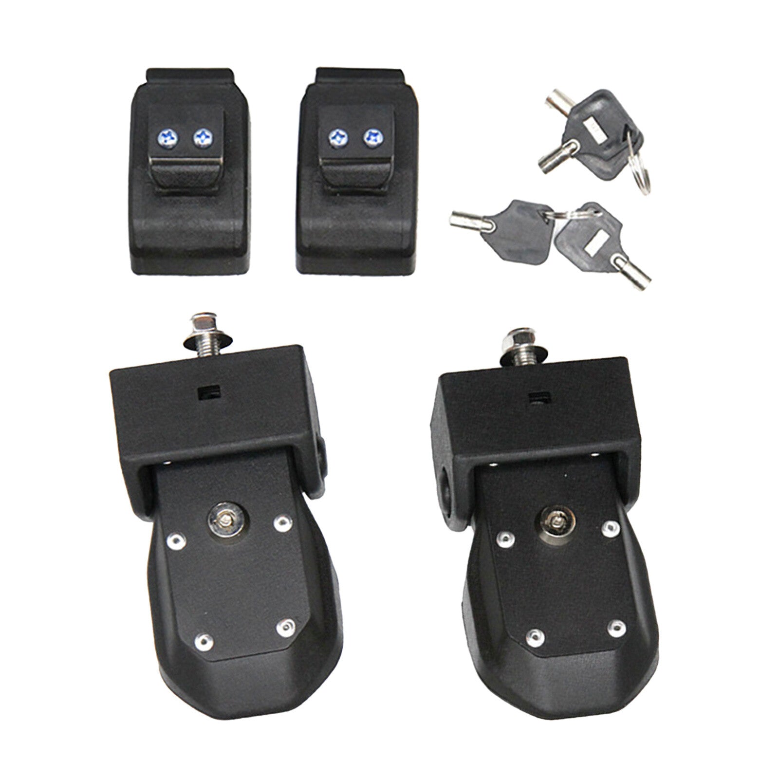 ya 10 5.28.3 Black Hood Latch Buckle and Lock Replacement for Jeep for Wrangler JK 2007 - 2017 