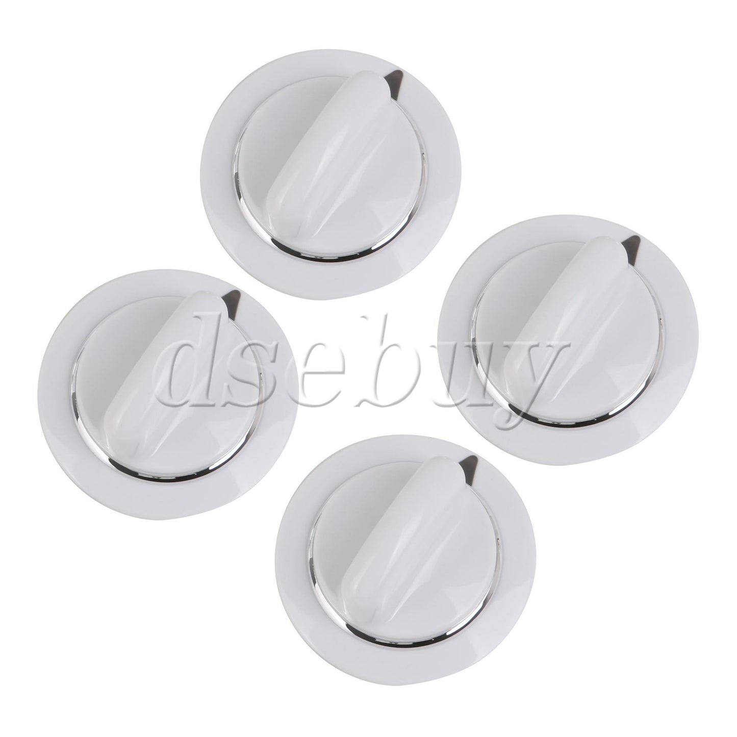 ya 26 4 Pieces Dryer Timer Control Knobs Replacement for GE WE01X20374 3276177 White