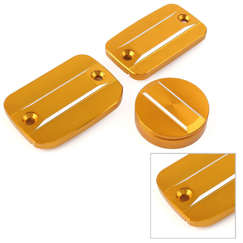ya 4 6.17.2 for Ducati Sc for Ram bler 1100 Gold Front Rear Brake Clutch Reservoir Cover Cap Set