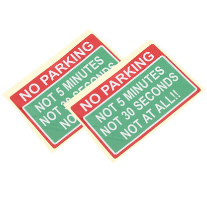 ya 5 8.7 2 PCS Warning Stickers Safety Products No Parking Hard to Remove