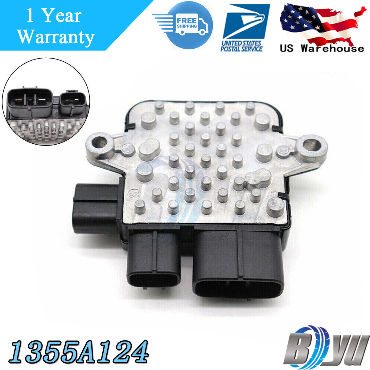 ya 12 5.22.2 1355A124 for Mitsubishi for Outlander Lancer 02-07 Cooling Fan Unit Module 1355A125