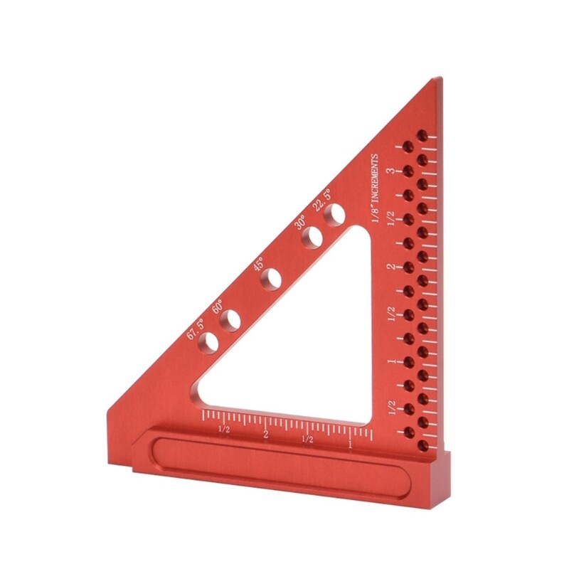 ya 14 Measuring Ruler 22.5/30/45/67.5¡« Triangle Ruler Woodworking Square Protractor