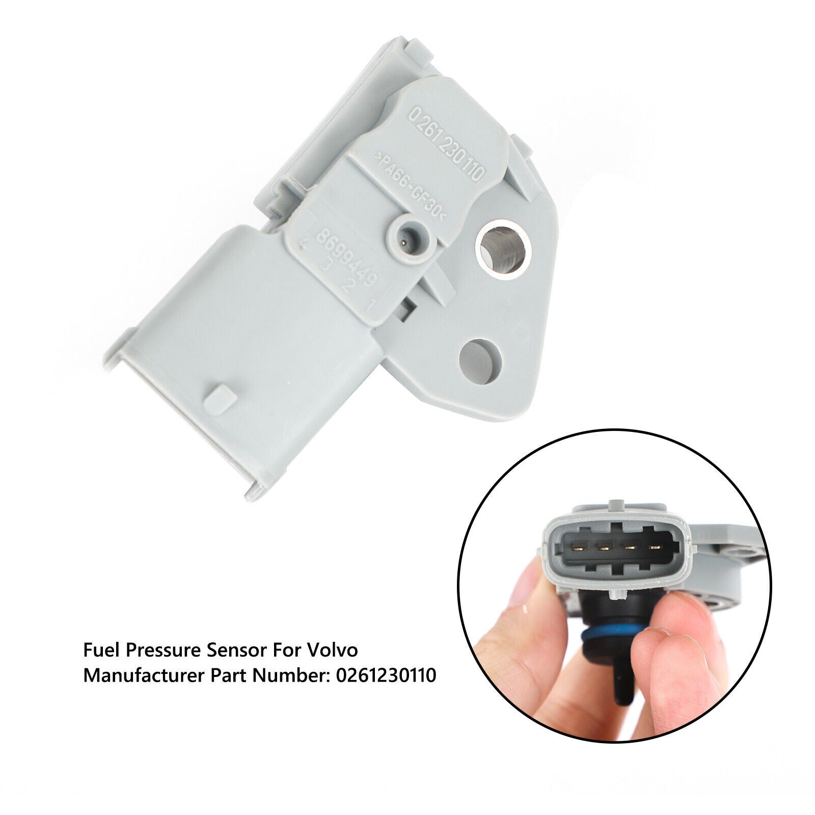 ya 1 8.5.2 Fuel Pressure Sensor 0261230110 for Volvo C30 S60 S80 V70 XC70 XC90