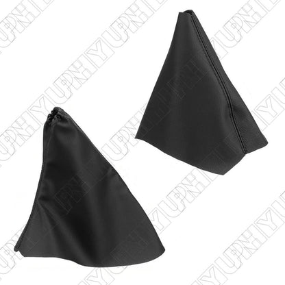 ya 1 8.12.2 baidi 2 Pcs Gear Shift Handbrake Boot Dust Cover Black for Land Rover Freelander 2 LR2