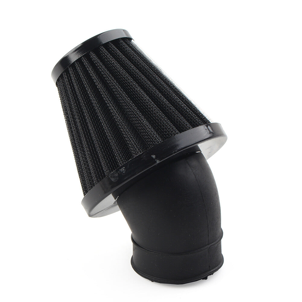 ya 5 8.7 42mm Motorcycle Air Intake Filter Cleaner Rubber Bend Inlet Stainless Steel Mesh