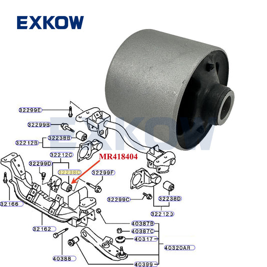 ya 1 8.25.2 shuiyin A/T Front DIFF Mounting Insulator for Mitsubishi for Pajero IO 1999-2007 MR418404
