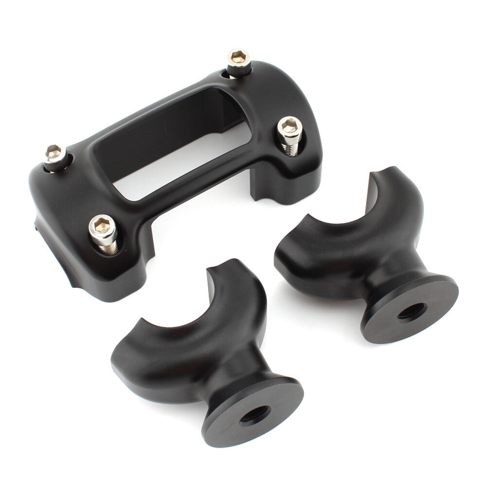 ya 5 8.7 1 1/4 Handlebar 32mm Riser Top Clamp Kit fit for Harley Softail Breakout Street Bob