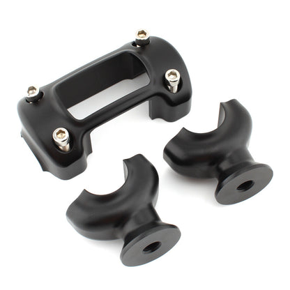 ya 5 8.7 1 1/4 Handlebar 32mm Riser Top Clamp Kit fit for Harley Softail Breakout Street Bob