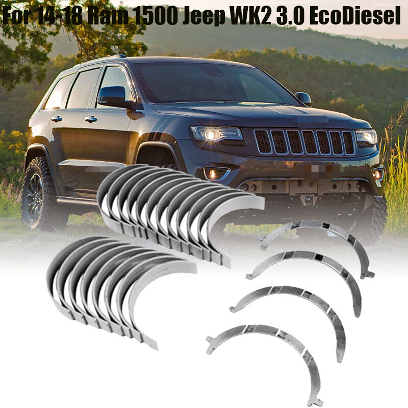 ya 10 10.28 Crankshaft Thrust Con Rod Bearings Kit For 14-18 for Ram 1500 for Jeep WK2 