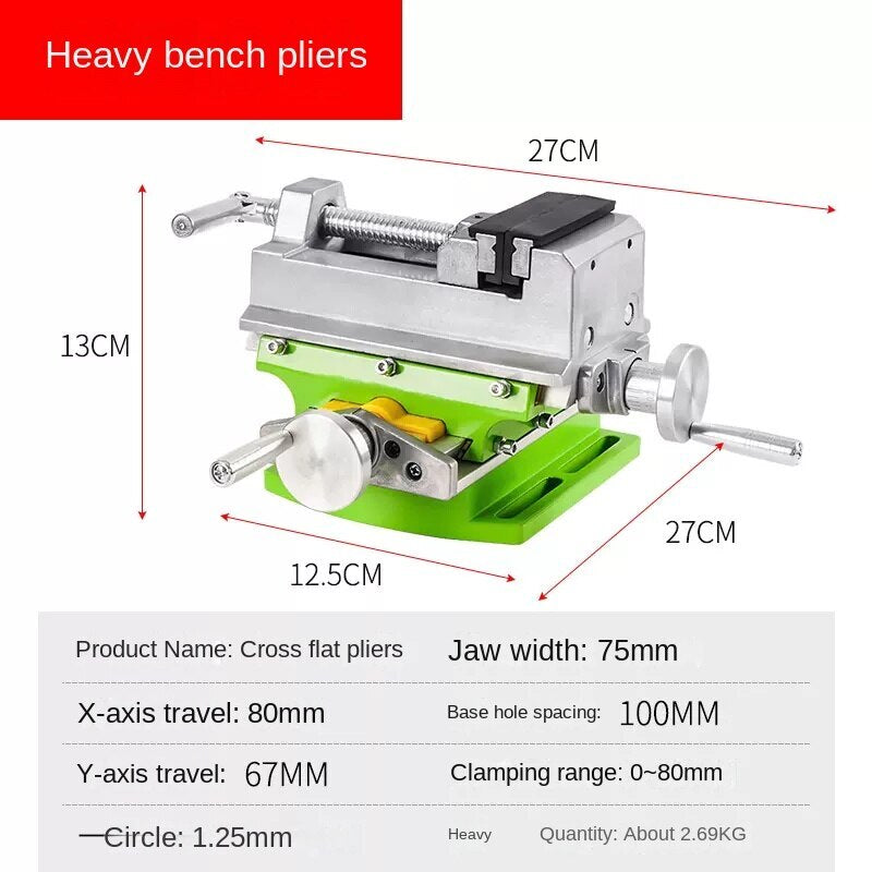 ya 26 710W Drill Milling Machine + Heavy Vice Workbench Stand Drilling Machine