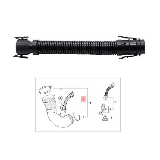 ya 6 6.12 Air Intake Breather Pipe Hose Rocker/Cam Cover for 1 3 6 7 Series E81 F32 F06 X1