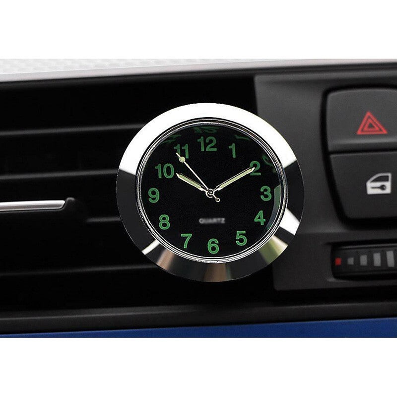 ya 2 6.26 New Car Air-Vent Clip for Mini Clock Dashboard Quartz Analog Watch Silver