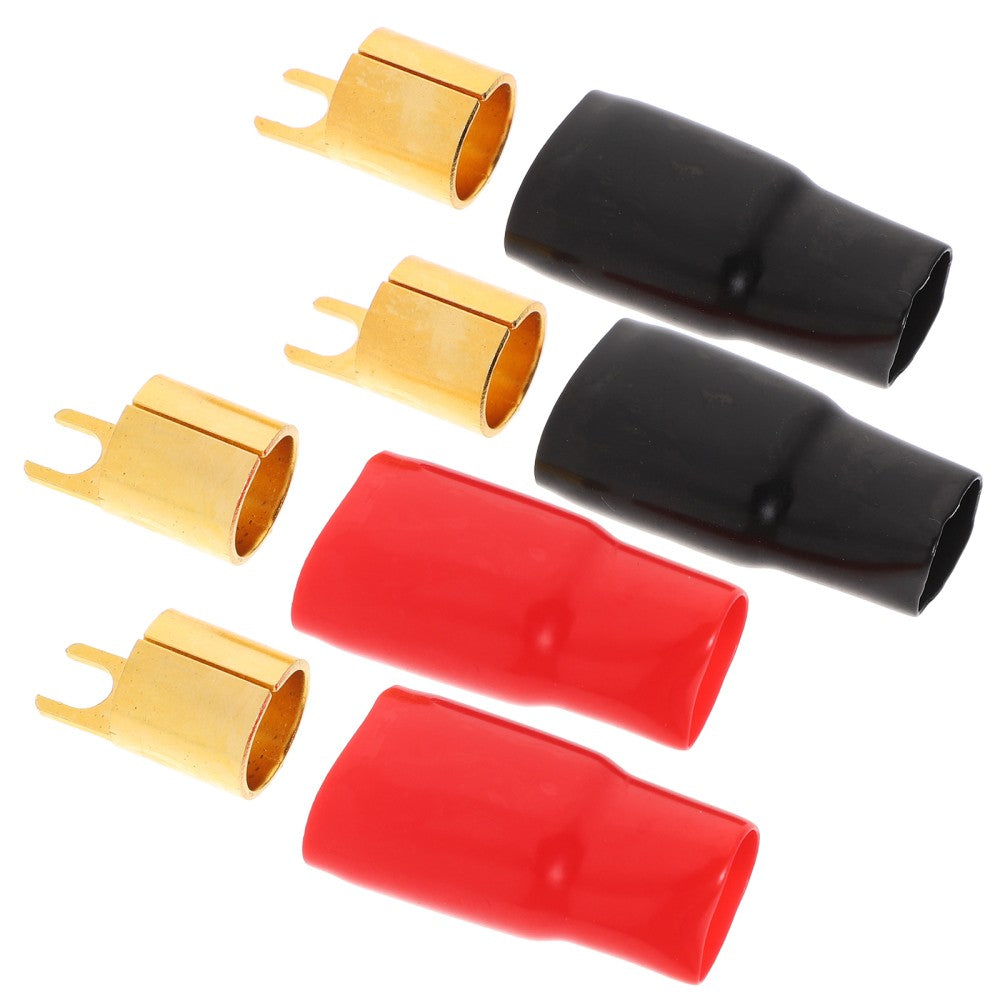 ya 2 7.14 2 Pairs for Audio Terminal Block Spade Plugs for Speaker Wire Connectors Crimp