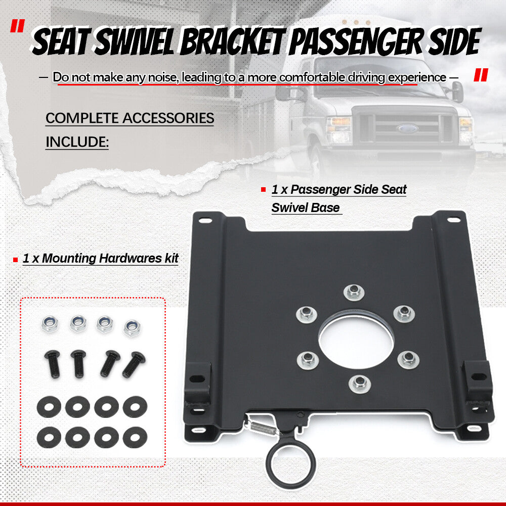 ya 2 6.27 For 1997-2024 for Ford Econoline E150 E250 E350 E450 PASSENGER for SEAT SWIVEL 360¡ã