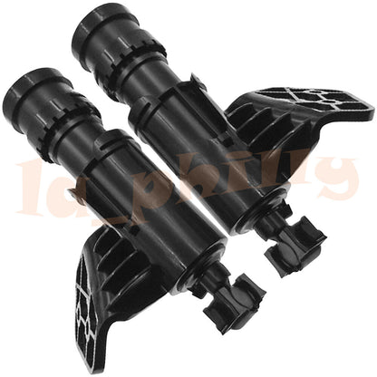 ya 1 8.25.2 shuiyin 2X Left + Right Headlight Washer Spray Nozzle for Hyundai Sonata LF 14-17 Black