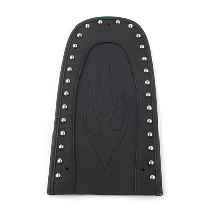 ya 5 8.7 PU Leather Flame for SEAT Rear Fender Bib Black Fit for Harley Street Glide FLHX 06-19
