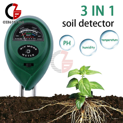 ya 26 Soil Tester 3-in-1 Plant Moisture Meter Light and PH Tester for Home Garden Lawn