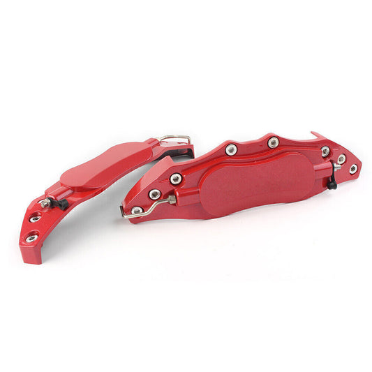 ya 10 5.28 2pcs Car 3D Metal Brake Caliper Covers Universal fit 18 Front & Rear Large Red