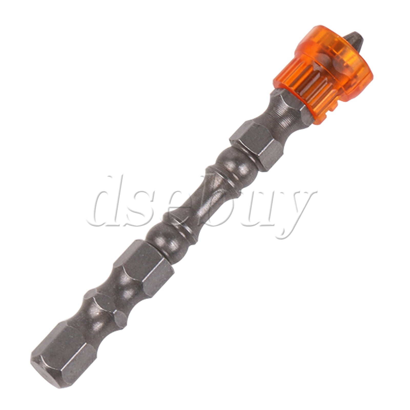 ya 26 25PCS Magnetic Collar Design Chrome Steel Screwdriver Bit 1/4 Hex Shank Orange