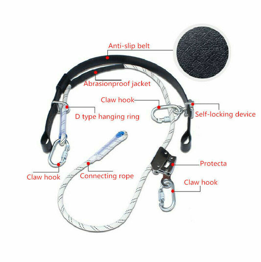 Electric Pole Aerial Work Anti-falling Belt Climbing Rod Seat Belt Safety Belt