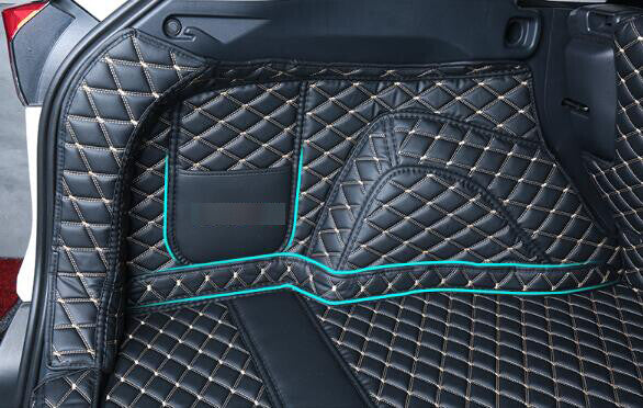 ya 5 8.7 Car Leather Boot Cargo Liner Tray Rear Trunk Floor Mat for for Cadillac XT4 2019-23