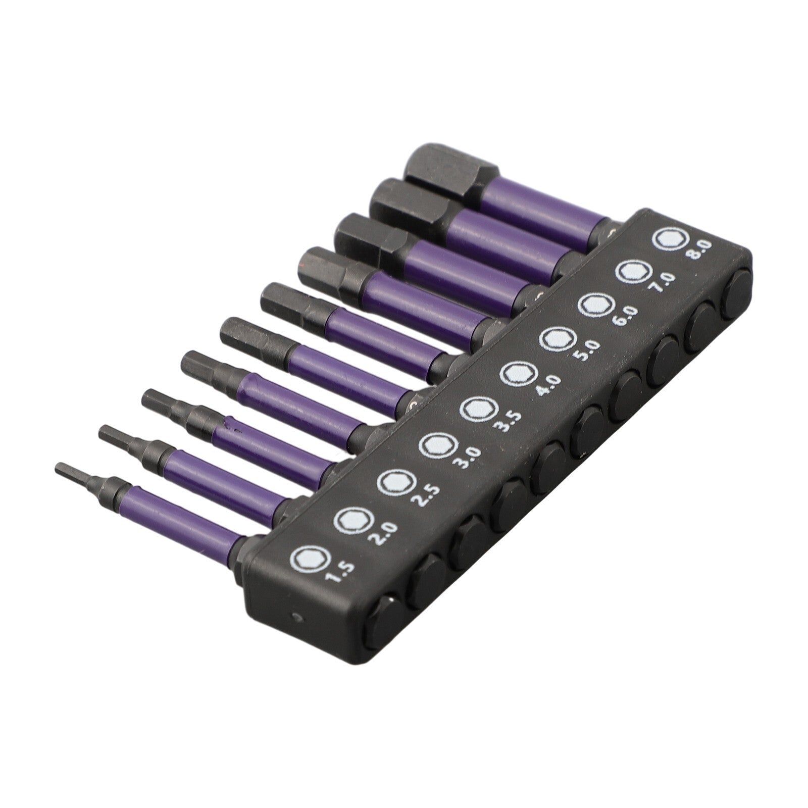 ya 26 10Pcs Magnetic Hex Head Screwdriver Bit Set 1/4 Shank Screwdriver Bit H1.5-H6