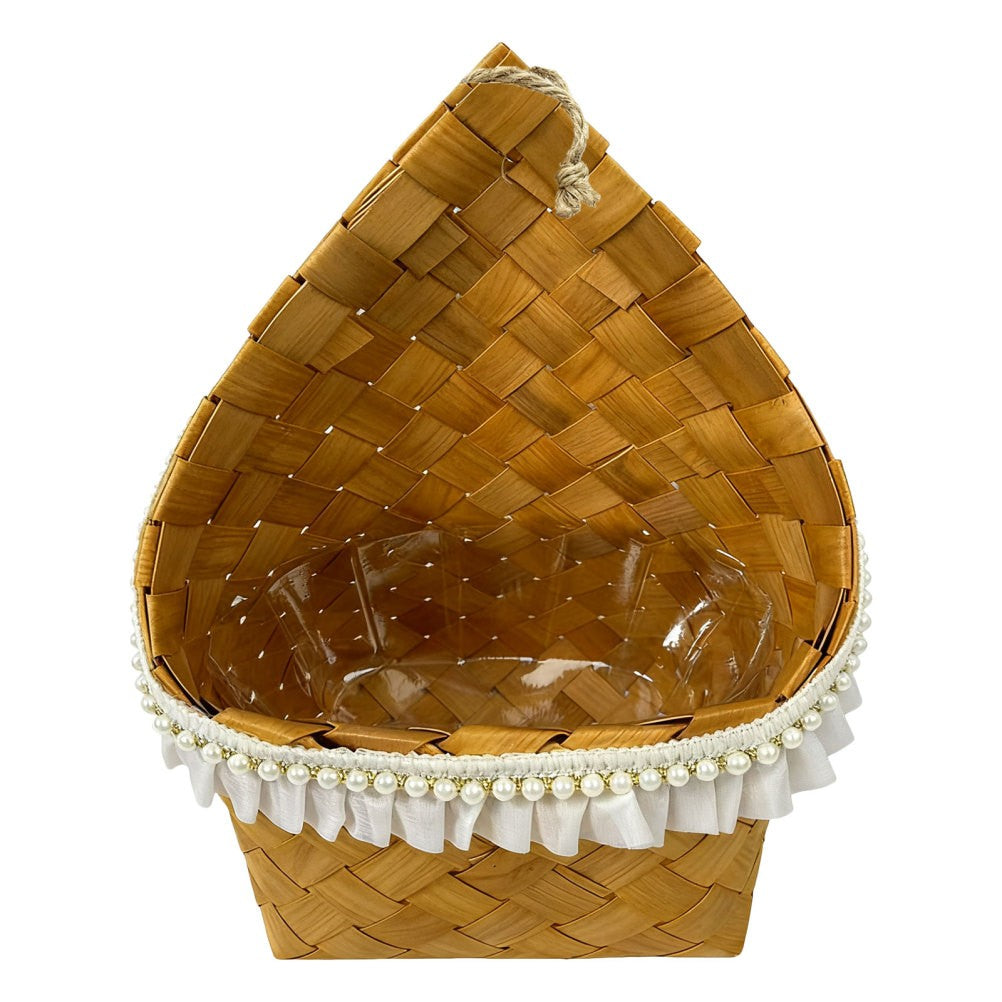ya 14 Woven Flower Basket Decorative Wall Baskets Rustic Hanging Willow