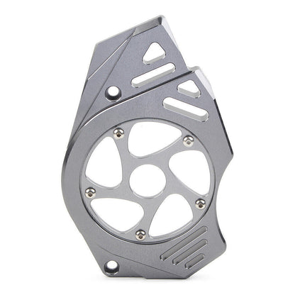 ya 5 8.7 CNC Front Chain Sprocket Cover Guard Fit for Kawasaki ER6N ER6F 2006-2017 Grey