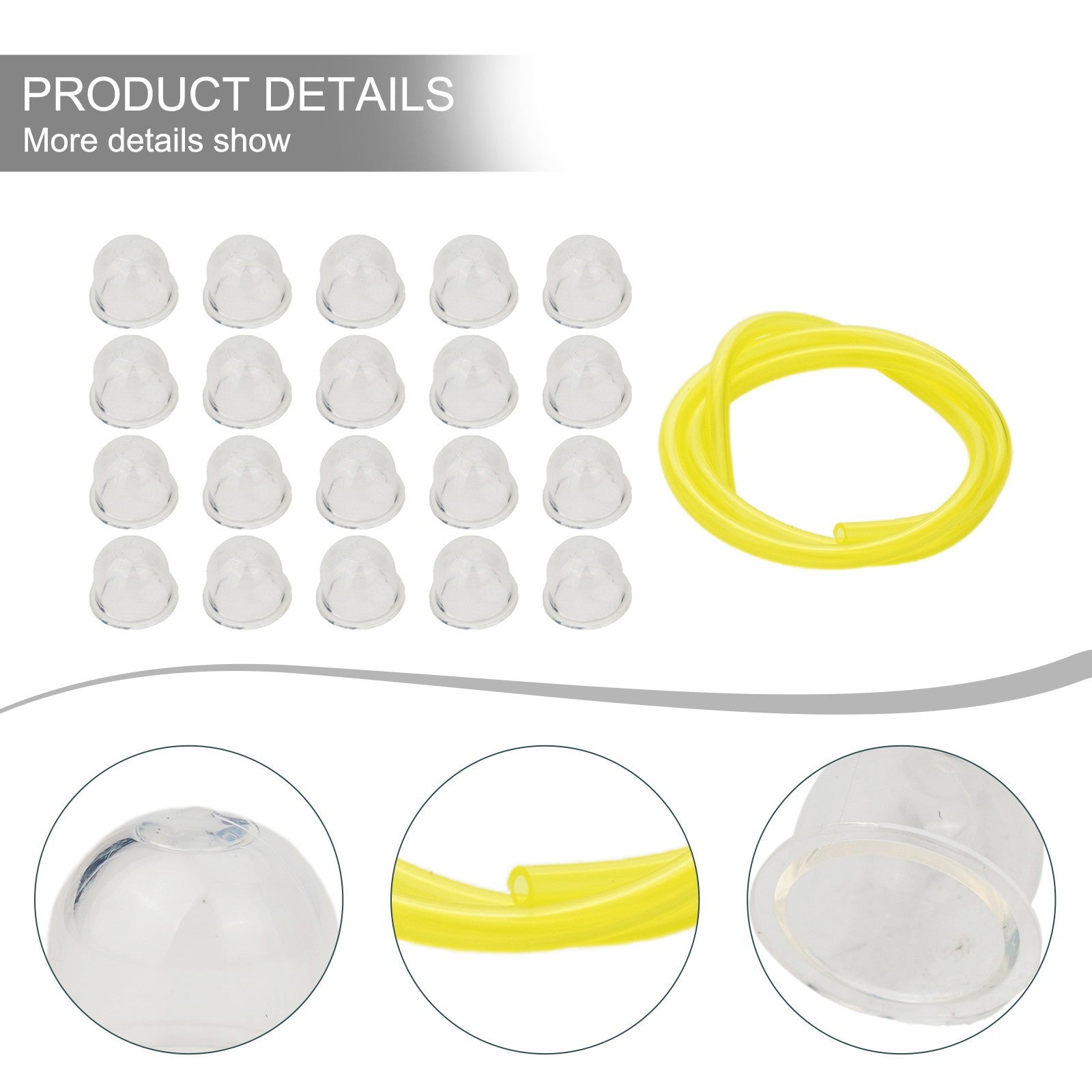 ya 14 20 Pack of For Primer Bulbs for GX22 GX25 GX31 GX35 Trimmers with 2ft Fuel Line