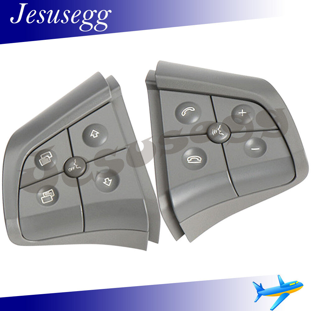 ya 13 Qty 2 Steering Wheel Switch 5 Button Gray Fit for Mercedes-Benz W164 W251 W245