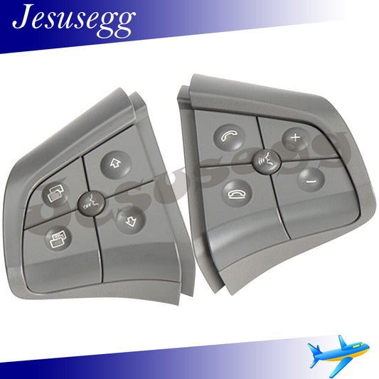 ya 13 Qty 2 Steering Wheel Switch 5 Button Gray Fit for Mercedes-Benz W164 W251 W245