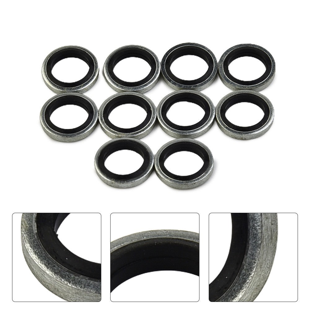ya 4 6.17.2 Banjo 10pcs Washers Bolt Calipers Sealed Steel & Rubber Hot Sale New
