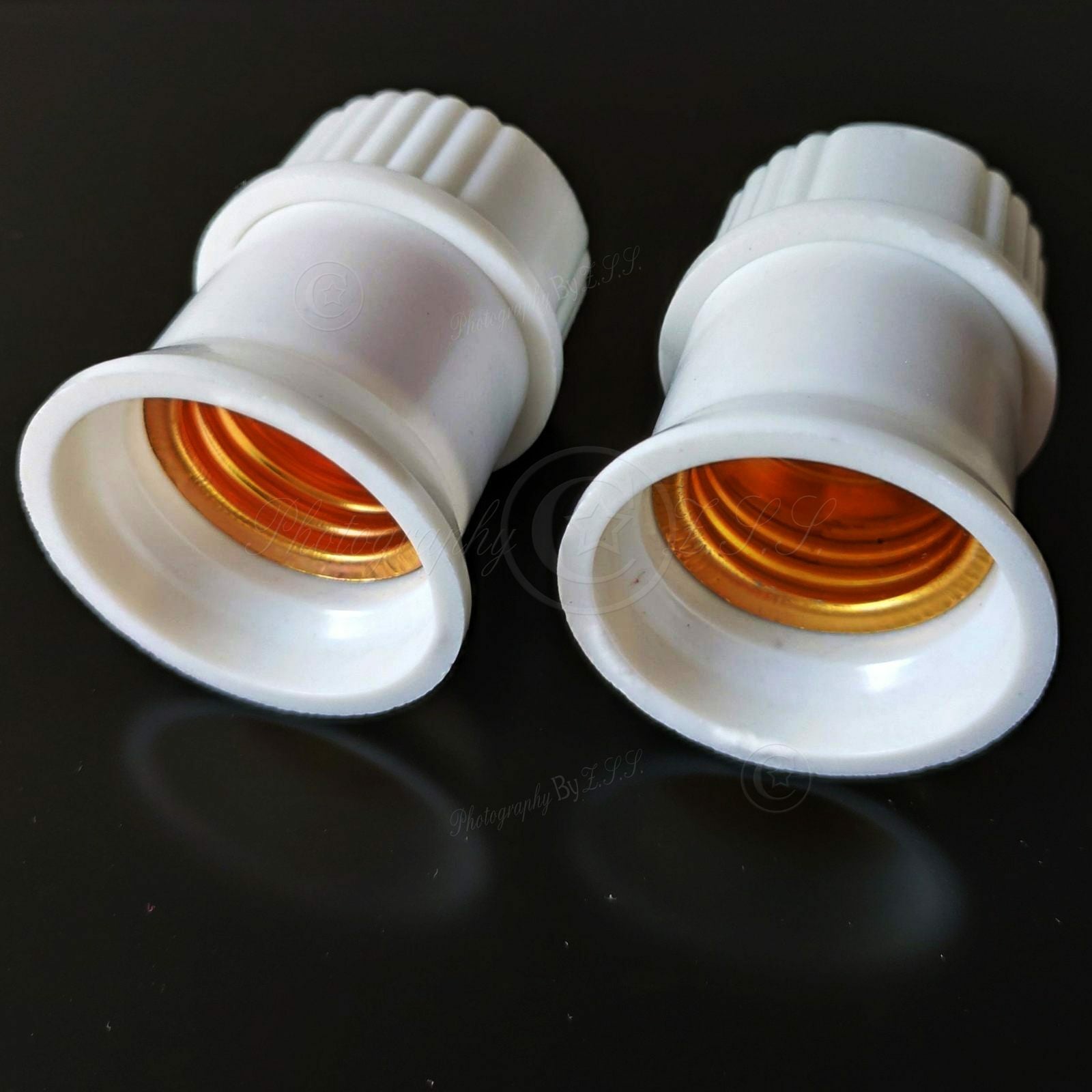 ya 14 2x Wierd E27 Socket Screw Droplight Bulb Pendant Lamp Light Base Holder Adapter