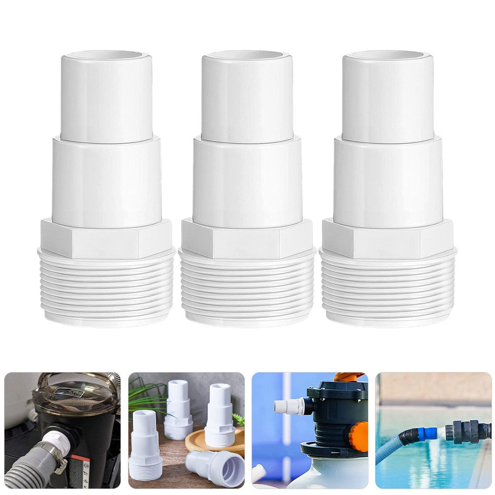 ya 14 3 Pcs Pool Pump Connector Durable Plastic Adapter Hose Connector for Pool Use