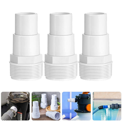 ya 14 3 Pcs Pool Pump Connector Durable Plastic Adapter Hose Connector for Pool Use