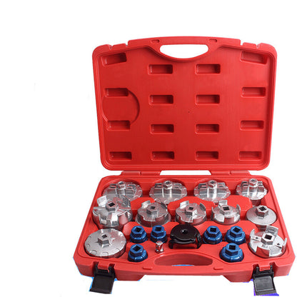 ya 14 19PCS Filter Wrench Oil Grid Wrench Set Oil Filter Cap Wrench Socket Removal Too