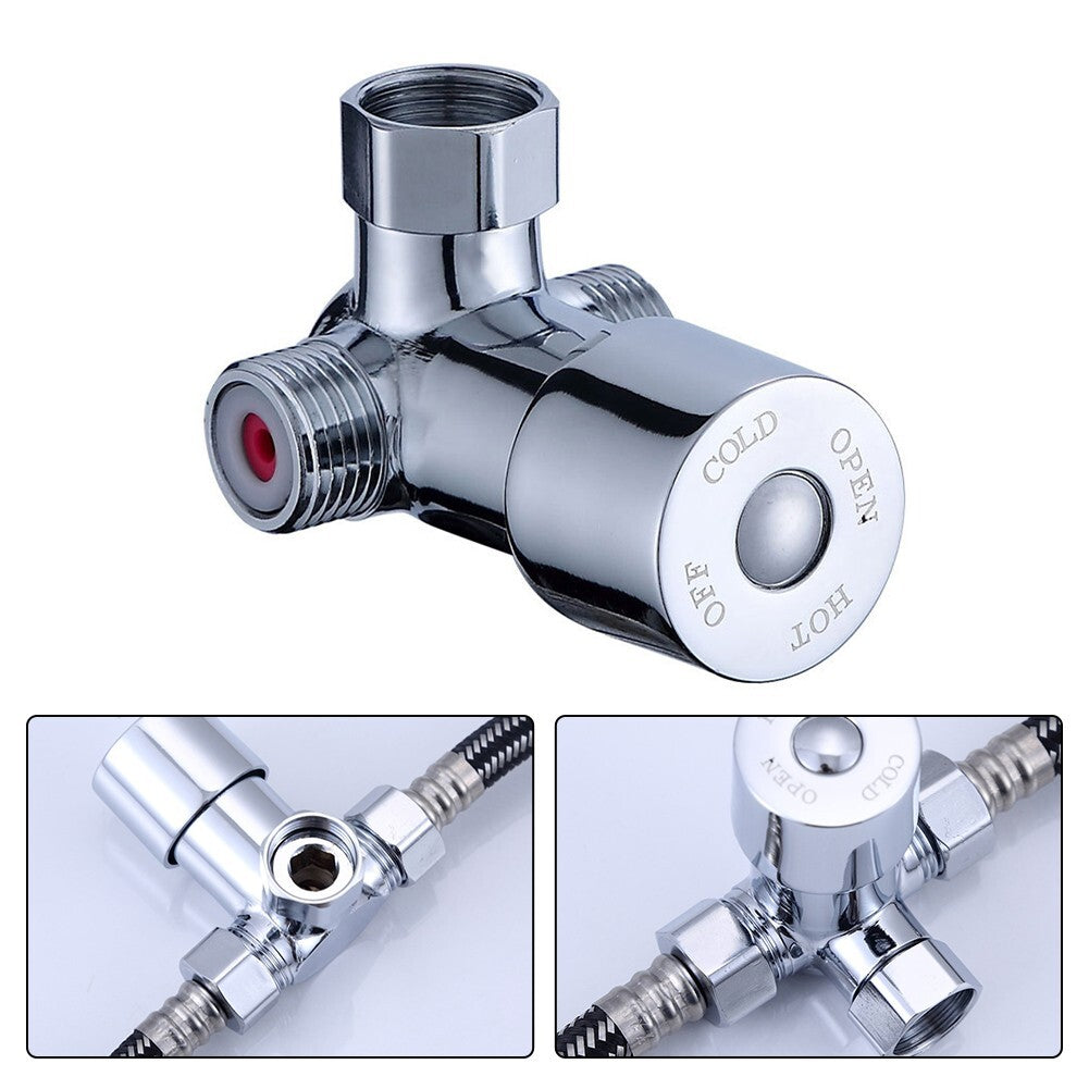 ya 14 Hot Cold Water Mixing Valve Thermostatic Mixer Temperature Control Shower Faucet