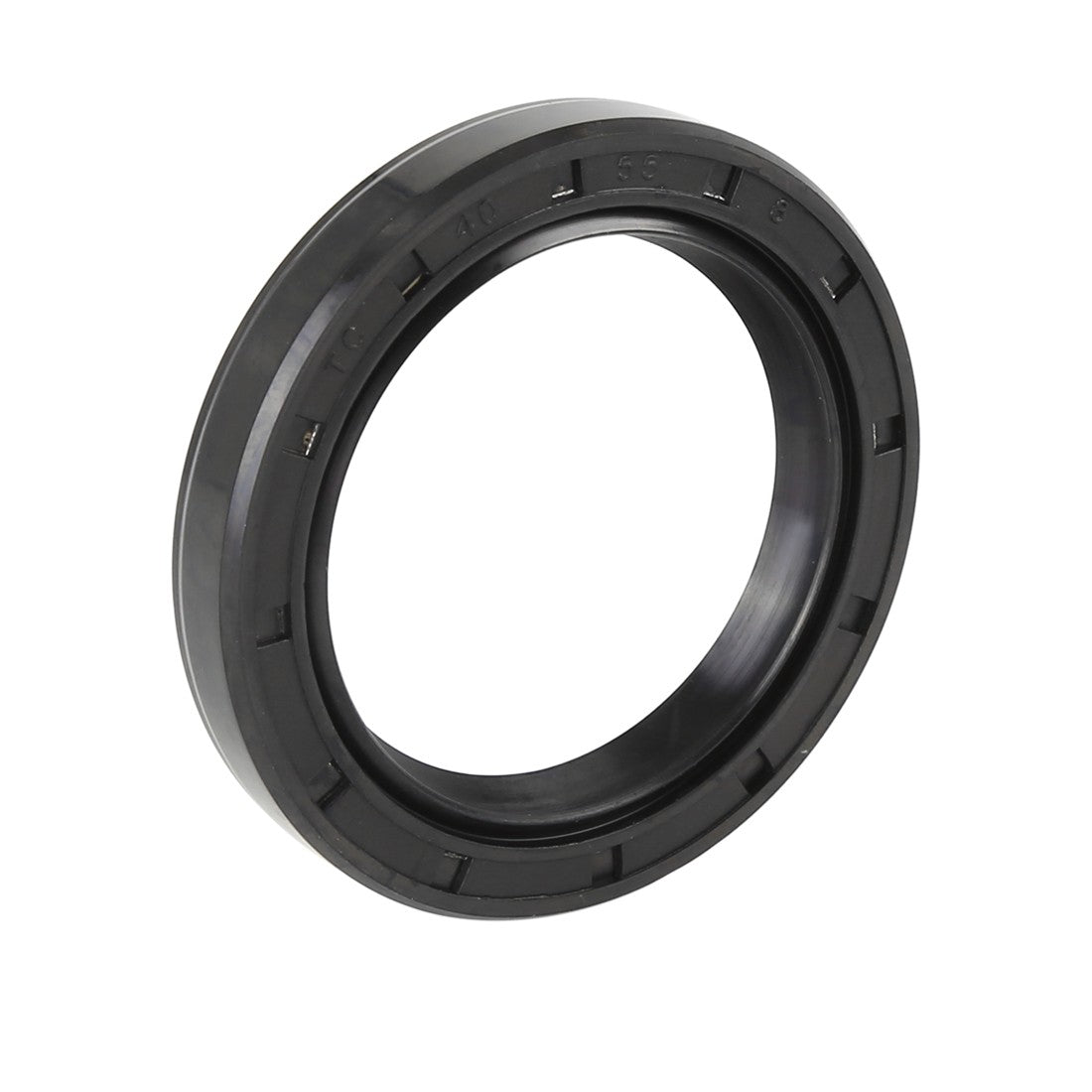 ya 5 8.7 40mm x 55mm x 8mm Black Rubber Cover Double Lip TC Oil Shaft Seal