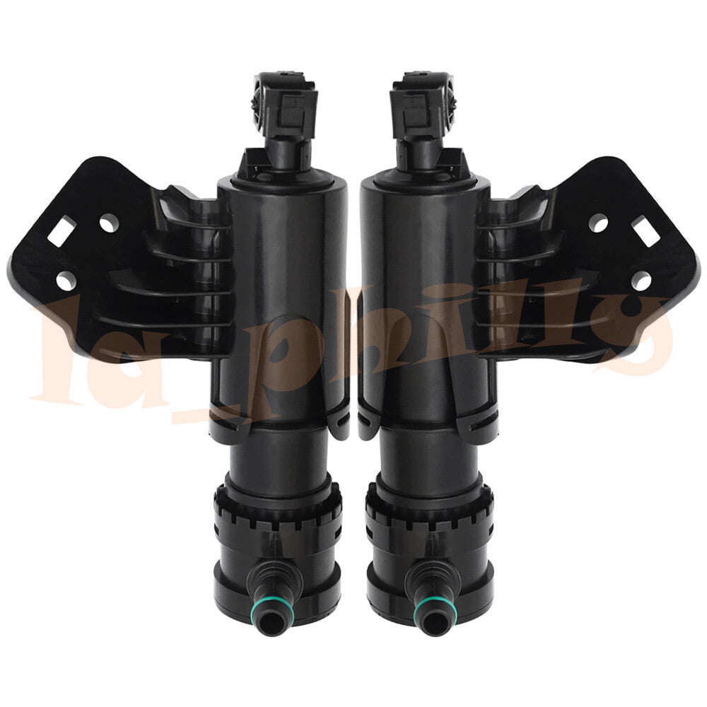 ya 5 8.7 2X Left + Right Headlight Washer Spray Nozzle for Hyundai Sonata LF 14-17 Black