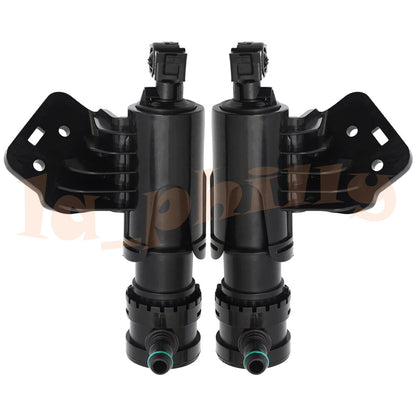 ya 5 8.7 2X Left + Right Headlight Washer Spray Nozzle for Hyundai Sonata LF 14-17 Black