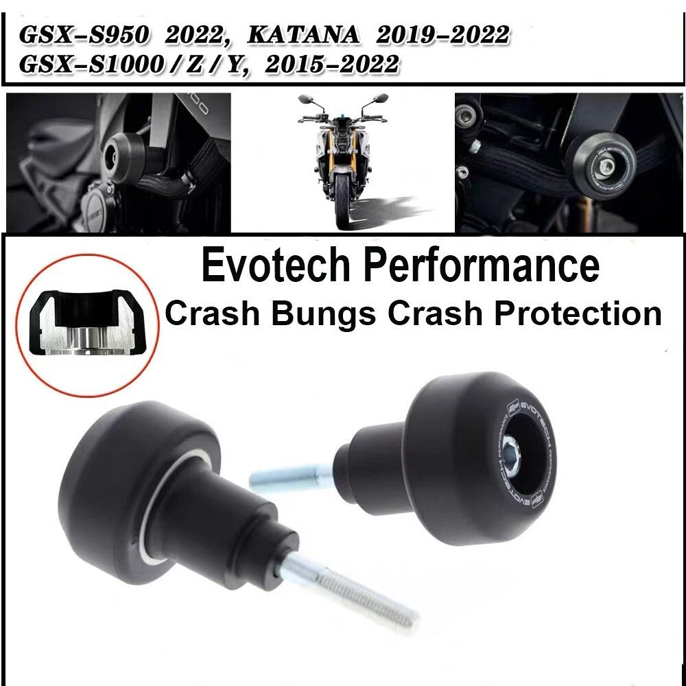 ya 27 7.20 for Suzuki GSX-S1000GT Crash Bungs Crash Protection Evotech Performance 2015-23