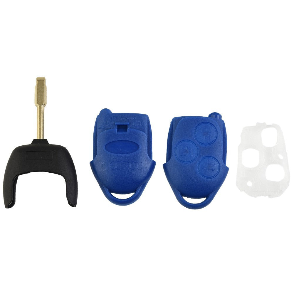 ya 5 8.7 Key-Fob Case 3 Button BLUE Remote Cover for for Ford Transit-MK7 2006 - 2014